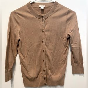 J Crew Cardigan - Tan